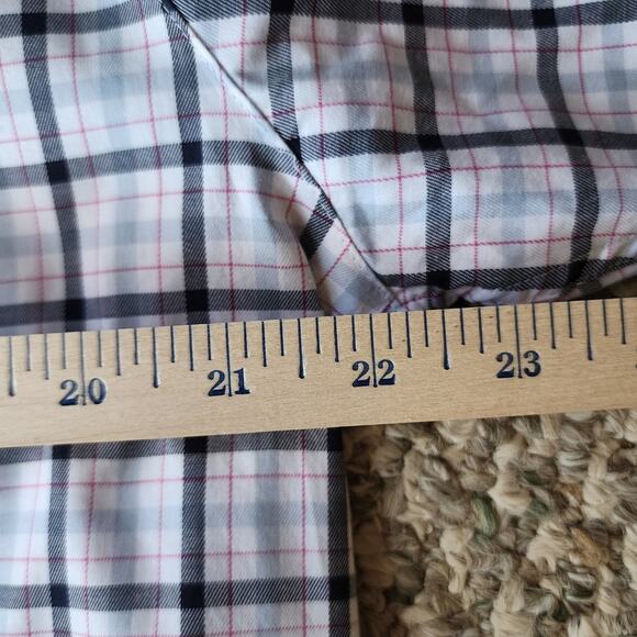 FootJoy FJ Men's Large Plaid Button Down Long Sleeve Cotton Spandex Stretch - Picture 5 of 6